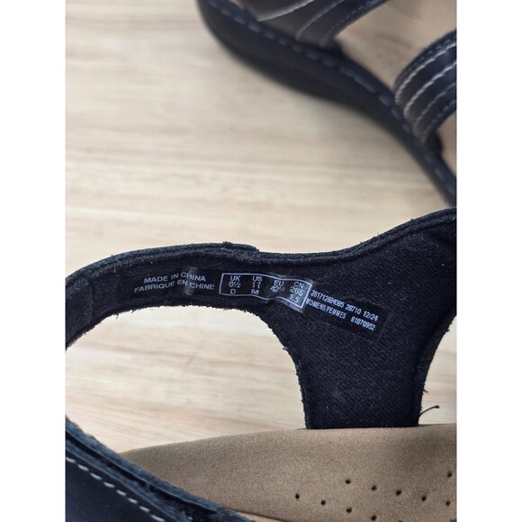 Clarks Womens Laurieann Vine Sandal Black Sz 11M - Picture 8 of 8